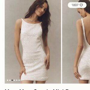 Anthropologie Mare Mare Sequin Mini Dress for Wedding